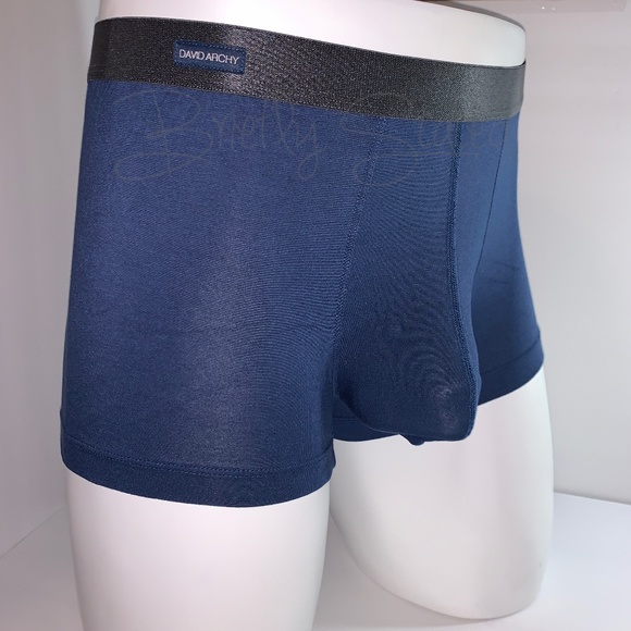 David Archy Bamboo Trunks - Navy - Picture 1 of 7